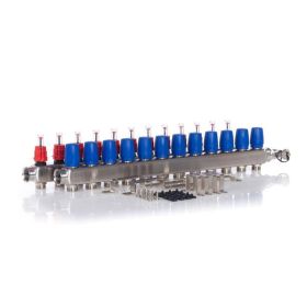 Heizkreisverteiler BASIC für Fußbodenheizung, 12 Heizkreise