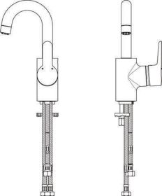 Ideal Standard WT-Armatur Connect Blue, ND, m.hohem Ausl., Ausld. 146mm, Chrom