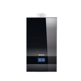 Buderus Gas-Brennwert Paket Kombigerät Logamax plus GB182i.2-20 H 20 kW in schwarz inkl. 150 l Speicher EBS-PU150
