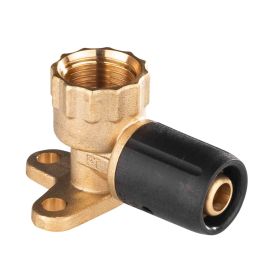 Selfio-Steck Aluverbund Steckfitting  Wandwinkel 16 x 2 mm - 1/2" - 39 mm DVGW