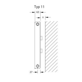 Flachheizkörper Buderus Logatrend C-Plan Typ 11.