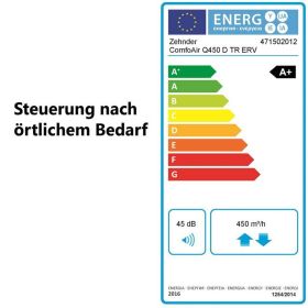 Zehnder Lüftungsgerät ComfoAir Q450 TR Enthalpie