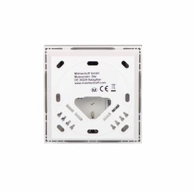 Alpha Smartware Raumbediengerät Display mit Designscheibe RDS 61011-N1, neutral, weiß