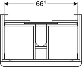 Geberit Smyle Square US für WT, m. 2 Sch 73,4x61,7x47cm, weiß