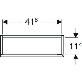 Geberit iCon Hängeschrank rechteckig, 1 45x70x15cm, Eiche