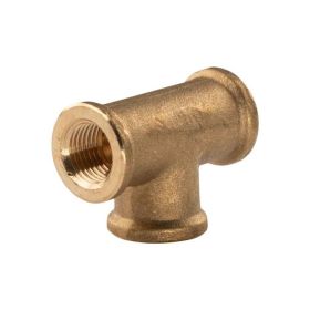 Messing Gewinde-Fitting T-Stück 1/4"IG - 1/4"IG - 1/4"IG (DN 8) - schwere Ausführung
