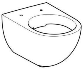 Geberit Acanto Wand-WC Tiefspüler geschlossene Form Rimfree, weiß KeraTect