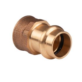 Kupfer Pressfitting Übergang aus Rotguss 18 mm - 1/2" IG V+M-Kontur DVGW