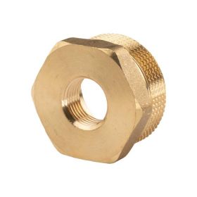 Messing Gewinde-Fitting Reduzierung 1 1/2"AG (DN 40) - 1/2"IG (DN 15) - schwere Ausführung