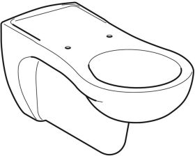 Geberit Vitalis Wand-WC Tiefspüler verlängerte Ausladung, weiß