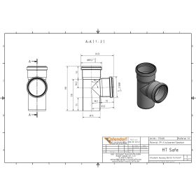 HTsafe Abzweig DN 75/75 87,5 Grad