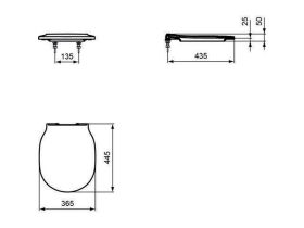 Ideal Standard WC-Sitz Connect Air Wrapo Softclosing Schwarz
