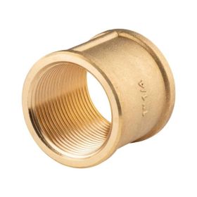 Messing Gewinde-Fitting Muffe 1 1/4"IG - 1 1/4"IG (DN 32) - schwere Ausführung