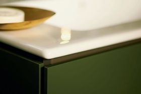 Möbelwaschtisch ME by Starck 830 mm mit ÜL, mit HLB, 1 HL, weiß WonderGliss