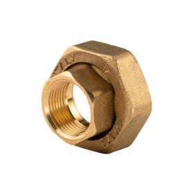 Messing Gewinde-Fitting Schaft flachdichtend mit Kappe für Rundelemente + Dichtung 3/4"IG (DN 20) - 1 1/4"IG (DN 32) - schwere Ausführung