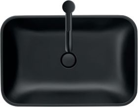 Duravit Design Siphon, schwarz matt