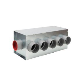 6-fach Luftverteiler für DN 75 Kunststoff-Flexkanal Anschluss DN 150