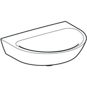Geberit Renova Handwaschbecken, 50x40cm o. Hl., o. Ül., weiß