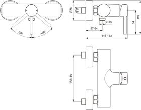 Ideal Standard Badearmatur AP Ceraline C