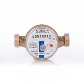 Wohnungs-Wasserzähler Aufputz für Kaltwasser Q3 2,5m³ Baulänge 110 mm