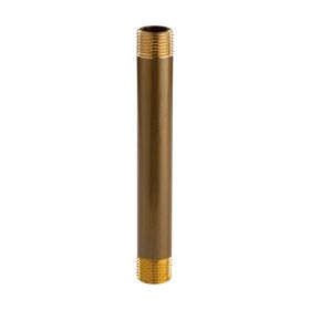 Messing Gewinde-Fitting Distanz Doppelnippel 1/2"-1/2" L= 150 mm, schwere Ausführung