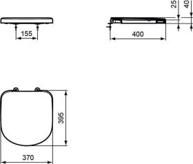 Ideal Standard WC-Sitz Eurovit Plus, f. Softclosing, Weiß