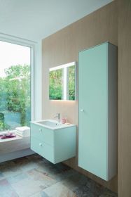Möbelwaschtisch ME by Starck 830 mm mit ÜL, mit HLB, 1 HL, weiß