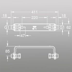 GROHE Sense Guard Wandmontage-Set