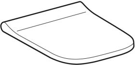 Geberit Smyle Square WC-Sitz, schmales D mit Absenkautomatik, weiß