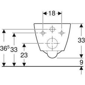 Geberit Smyle Square WWC Tiefspüler Rimfree, Ausld. 49cm, weiß
